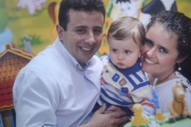 Leandro e sua família